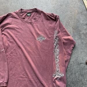 Grail 90s Quicksilver Flame Sleeve Vintage Shirt Size XL